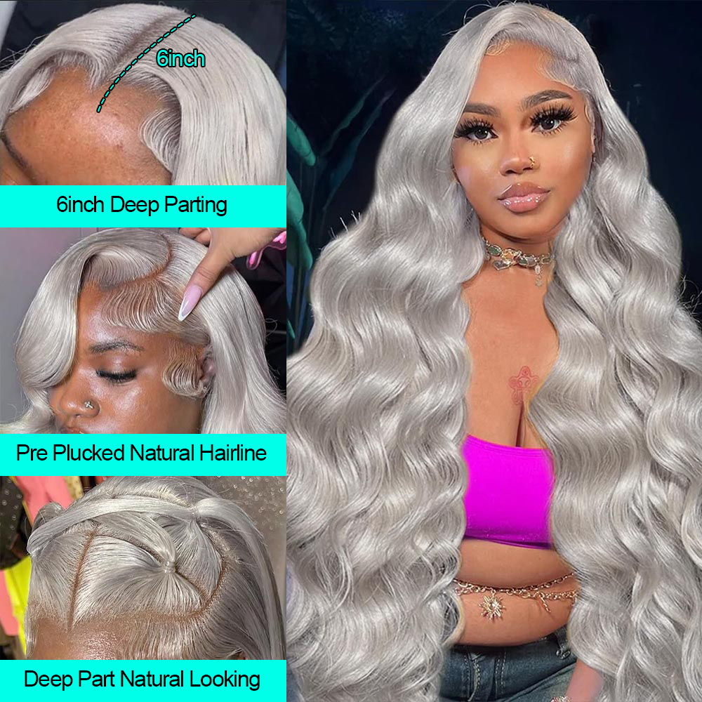 Cosplay Body Wave Silver Grey  - Eyelash Extension Natural Look review and price
